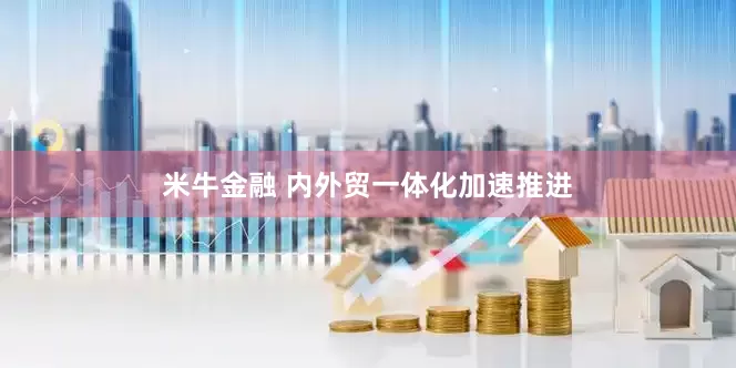 米牛金融 内外贸一体化加速推进